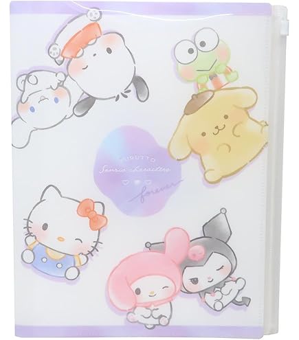 クリアファイル×2　サンリオ サンスター文具 サンリオキャラクターズ クリアファイル A5W 2柄